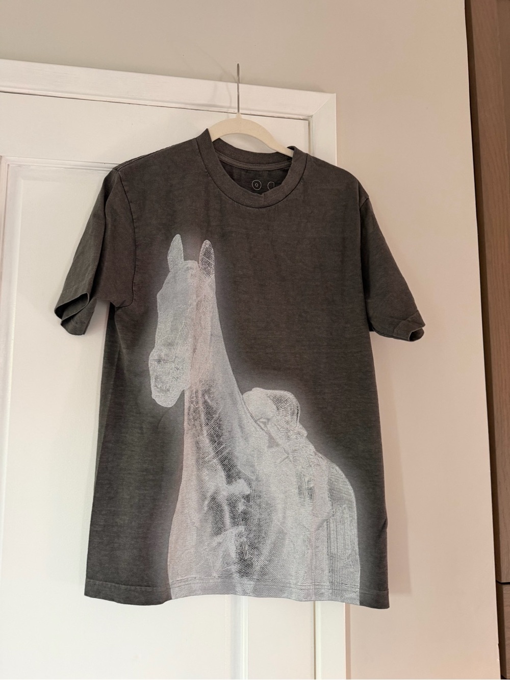 Beyonce Charcoal Graphic Horse Short Sleeve Tee